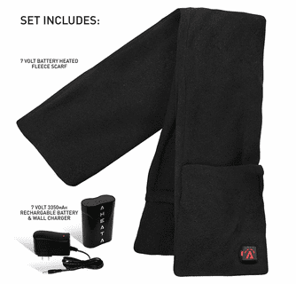 Aheata 7V Battery Heated Fleece Scarf