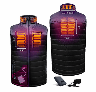 Aheata 7V Men's Heated Vest with Battery Pack