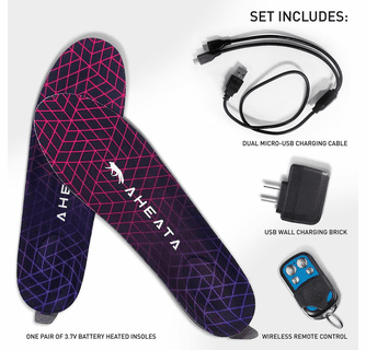 Aheata Rechargeable Heated Insoles with Remote