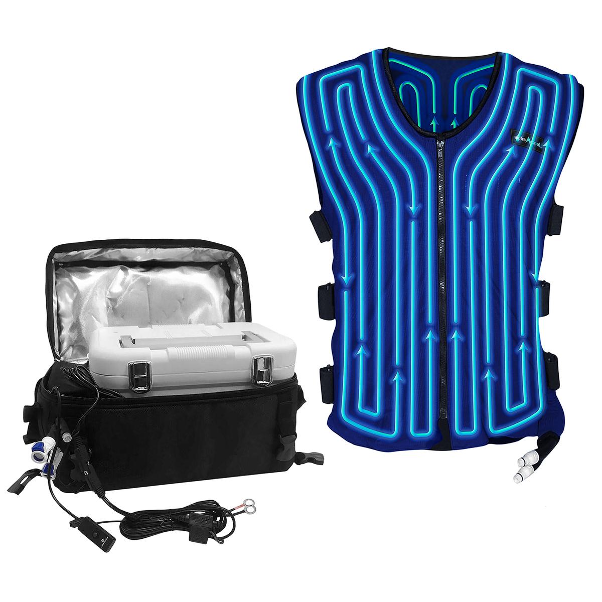 AlphaCool 12V Motorcycle Circulatory Cooling Vest System My Cooling Store