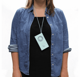 AlphaCool AA Battery Powered Necklace Fan
