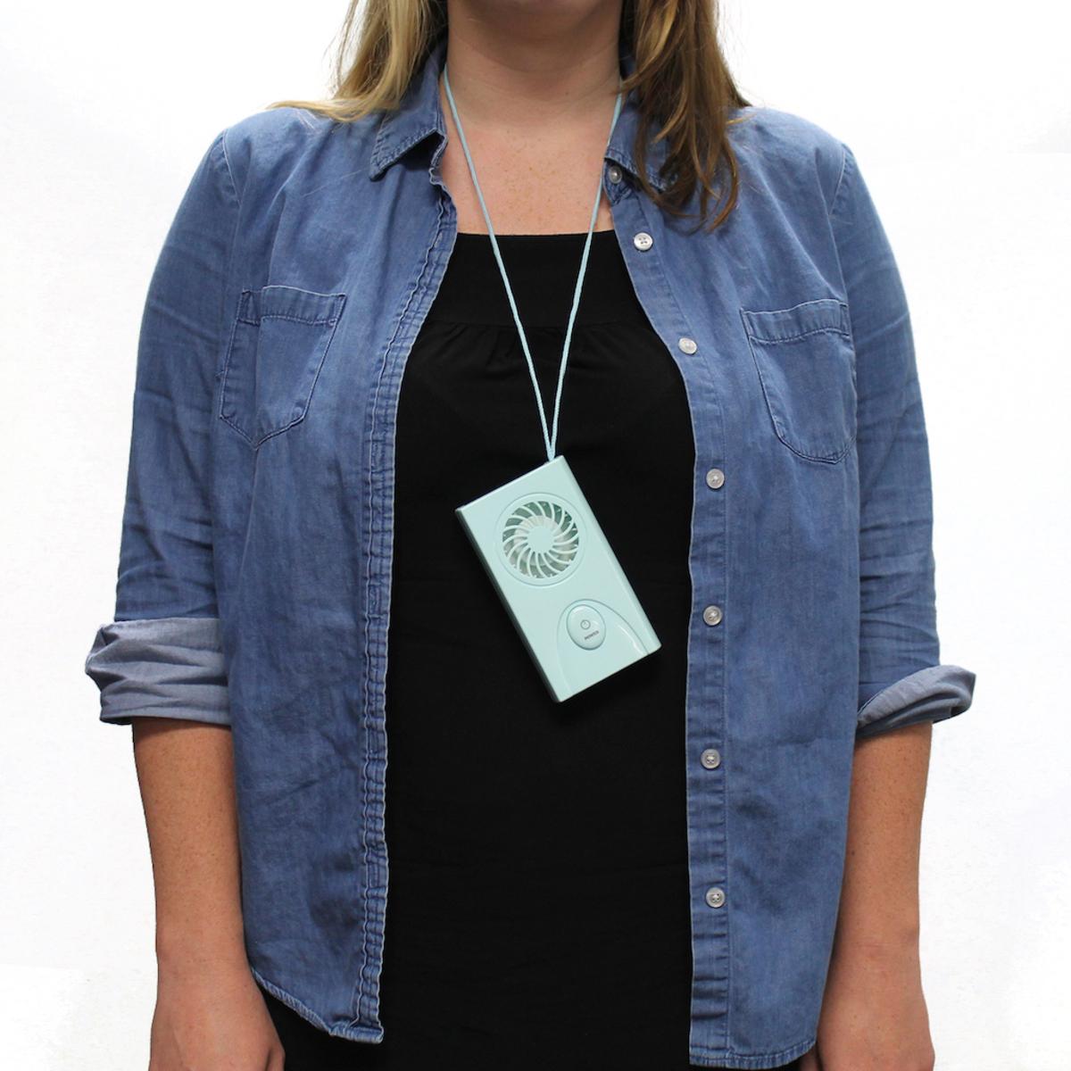 AlphaCool AA Battery Powered Necklace Fan My Cooling Store