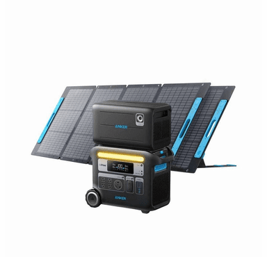 Anker Solar Generator 767 - PowerHouse 2048Wh with 2 x 200W Solar Panel and Expansion Battery