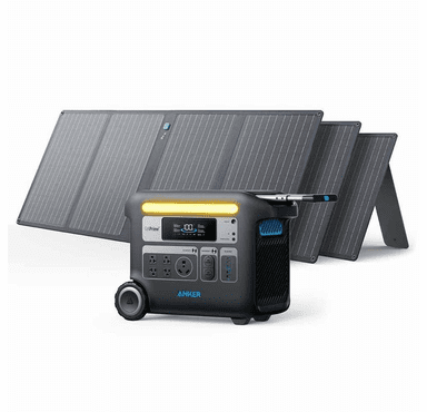 Anker Solar Generator 767 - PowerHouse 2048Wh with 3 x 100W Solar Panels