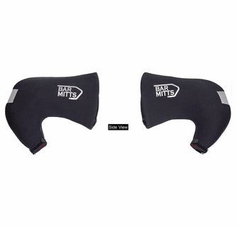 Bar Mitts Internally Routed Cables Road Pogie Handlebar Mittens Extreme - Large Black