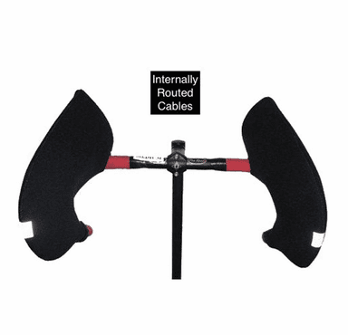 Bar Mitts Internally Routed Cables Road Pogie Handlebar Mittens Extreme - Large Black