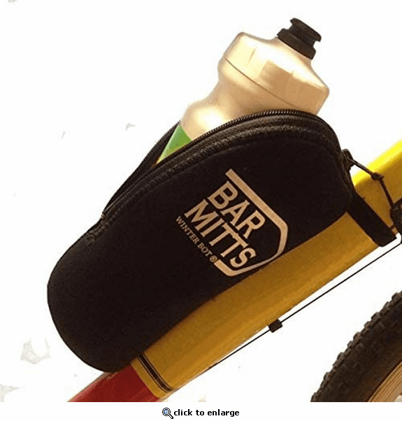 Bar Mitts Winter Bot Neoprene Bicycle Water Bottle Cover - Black