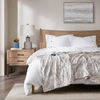 Beautyrest 100% Polyester Marble Faux Fur Heated Throw - 50
