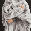 Beautyrest 100% Polyester Marble Faux Fur Heated Throw - 50
