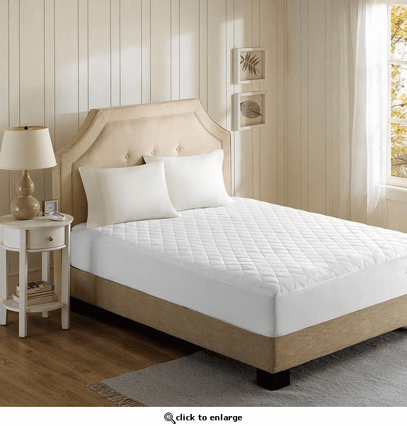 Beautyrest Heated Microfiber Mattress Pad with 3M Scotchgard - Twin / Twin XL