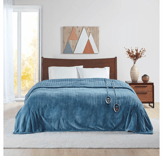 Beautyrest Heated Microlight to Berber Blanket - King