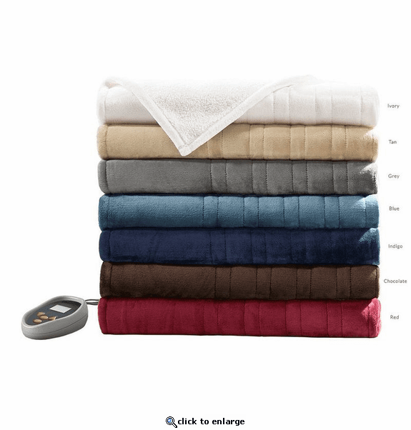 Beautyrest Heated Microlight to Berber Blanket - King