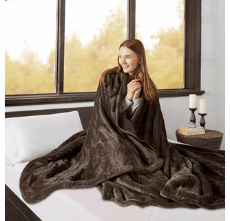 Beautyrest Heated Microlight to Berber Blanket - Twin