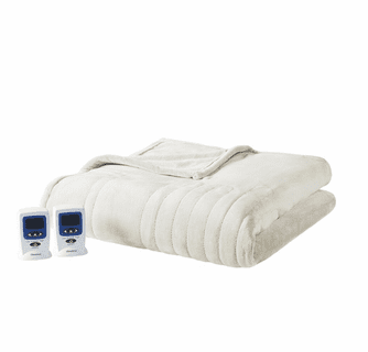 Beautyrest Heated Microplush Blanket with Wifi Technology - Queen