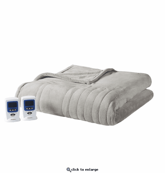 Beautyrest Heated Microplush Blanket with Wifi Technology - Queen