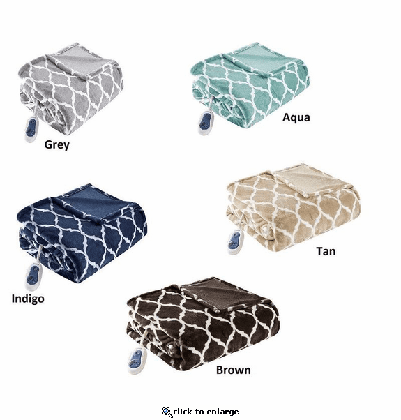 Beautyrest Heated Ogee Throw - 60
