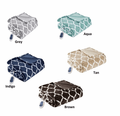Beautyrest Heated Ogee Throw - 60"W x 70"L