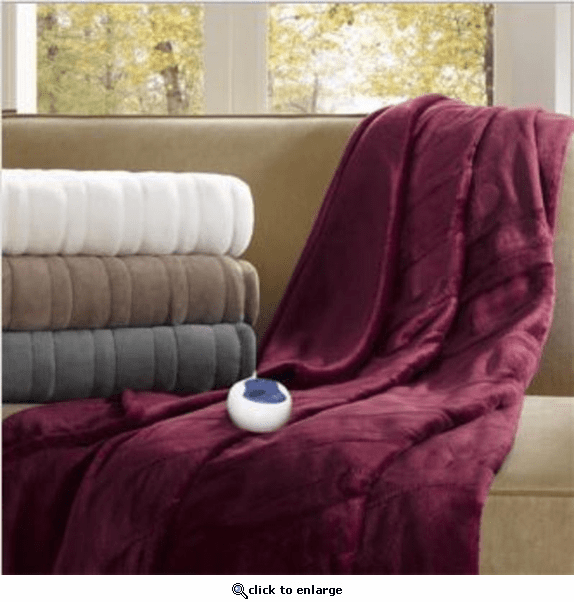 Beautyrest Heated Plush Throw