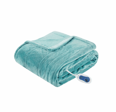 Beautyrest Heated Plush Throw - 60"Wx70"L