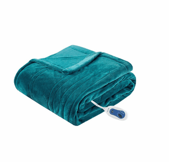 Beautyrest Heated Plush Throw - 60"Wx70"L