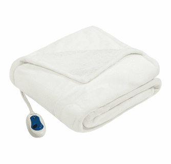 Beautyrest Microlight Reverse to Berber Heated Throw