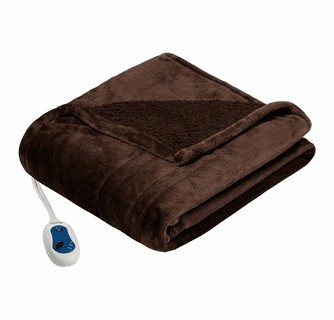 Beautyrest Microlight Reverse to Berber Heated Throw