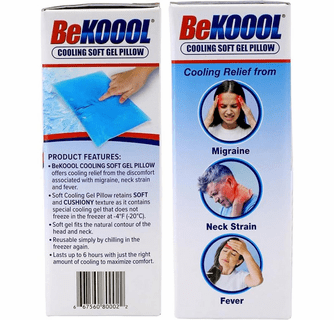 BeKOOOL Reusable Cooling Soft Gel Pillow