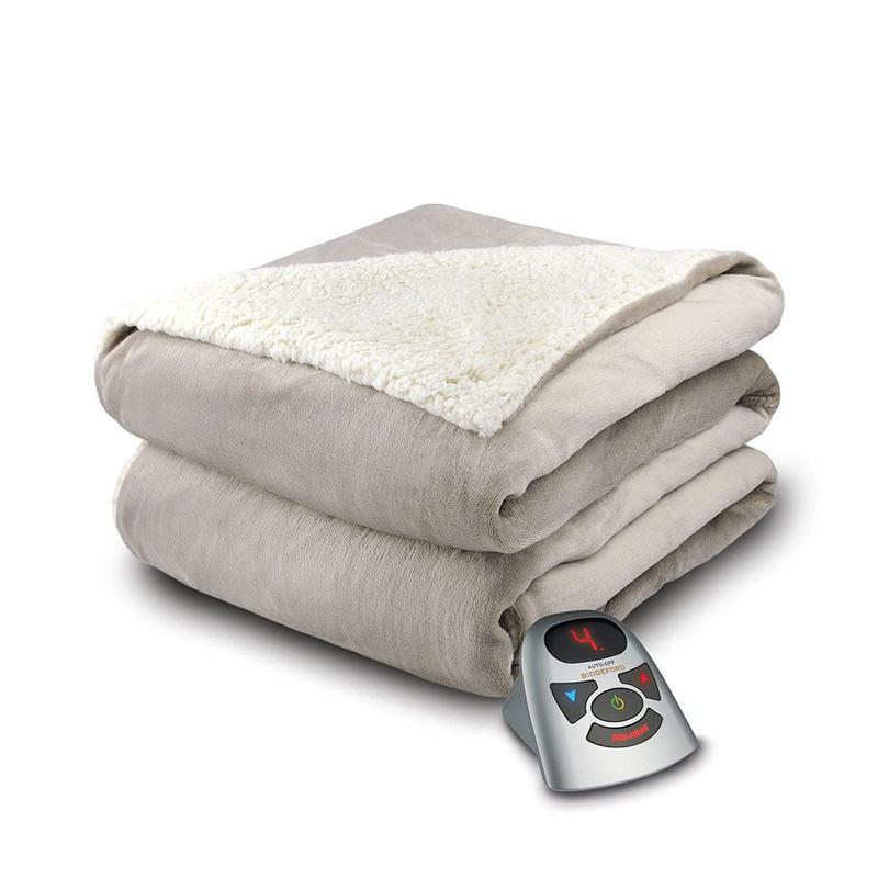 Biddeford Blankets Velour/Sherpa Heated Blanket BJ's, 55 OFF