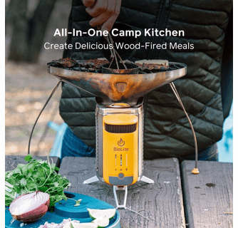 BioLite CampStove Complete Cook Kit - Portable Wood Cooking System