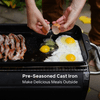 BioLite FirePit Griddle - Pre-Seasoned Cast Iron Outdoor Griddle