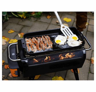 BioLite FirePit Griddle - Pre-Seasoned Cast Iron Outdoor Griddle