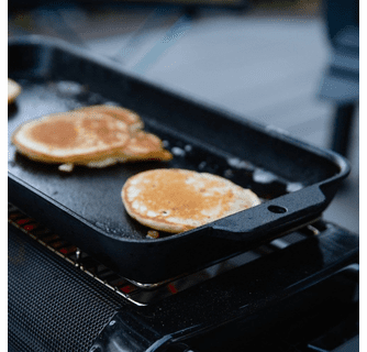 BioLite FirePit Griddle - Pre-Seasoned Cast Iron Outdoor Griddle