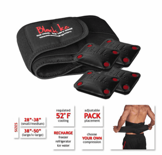 Black Ice CoolTherapy System - Back Wrap (4 Pack)