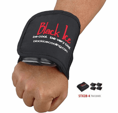 Black Ice CoolTherapy System - STX Sports Injury Relief 28" Wrap Hand/Wrist (4 Pack)