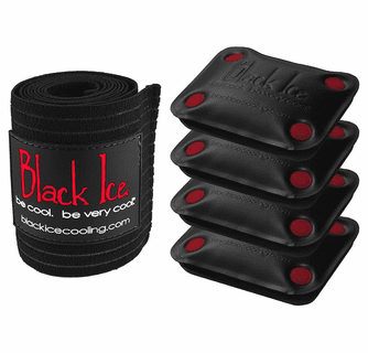 Black Ice CoolTherapy System - STX Sports Injury Relief 80" Wrap Large Knee (4 Pack)
