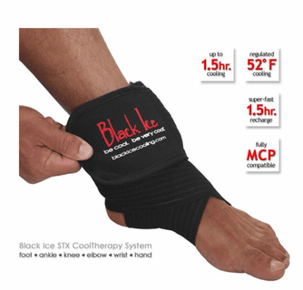 Black Ice CoolTherapy System - STX Sports Injury Relief 80" Wrap Large Knee (4 Pack)