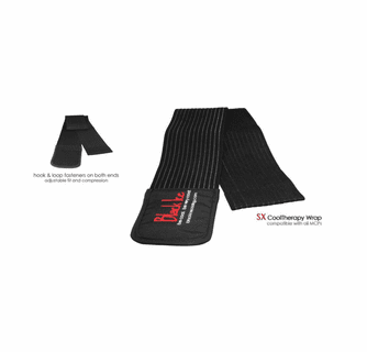 Black Ice CoolTherapy System - STX Sports Injury Relief 80" Wrap Large Knee (8 Pack)