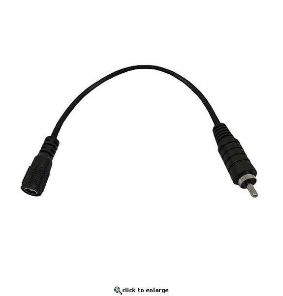 California Heat 12V RCA to Female COAX Adapter - Black