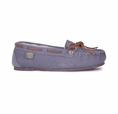 Cloud Nine Sheepskin Ladies Driving Moccasin (Grey 8)