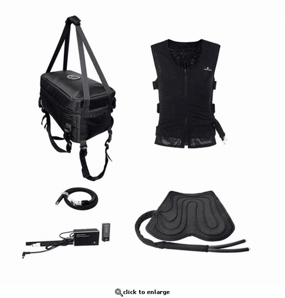 CompCooler Motorcycle Rider Solo System with Seat Cooling Pad 12V Flow Control Mode