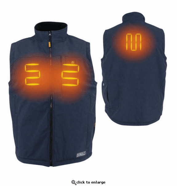 DeWalt Men's Heated Sherpa Lining Soft Shell Vest with Battery