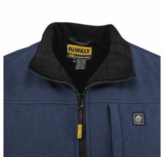 DeWalt Men's Heated Sherpa Lining Soft Shell Vest with Battery