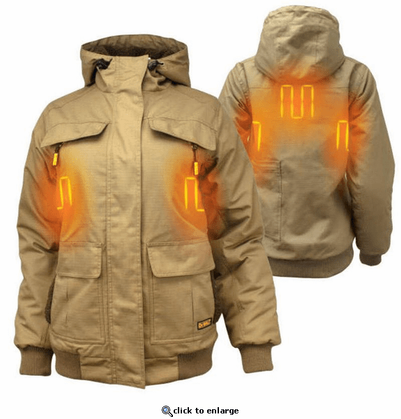 DeWalt Women's Heavy Duty Ripstop Heated Kitted Jacket with Battery