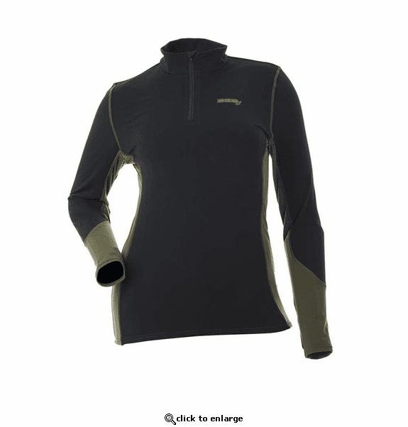 DSG Women's D-Tech Base Layer Shirt - Black/Olive