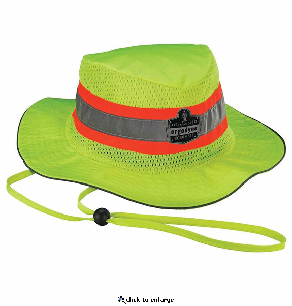 Ergodyne Chill-Its 8935MF Evaporative Class Headwear Hi-Vis Ranger Hat w/MF