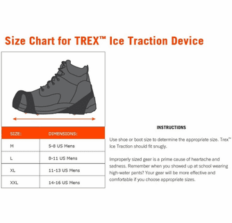 Ergodyne Trex 6310 Adjustable Slip-On Ice Cleats