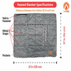 ExtremeHEAT Heated Blanket/Poncho with 10000mAh Power Bank