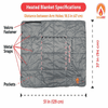 ExtremeHEAT Heated Blanket/Poncho with 10000mAh Power Bank
