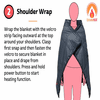 ExtremeHEAT Heated Blanket/Poncho without Battery