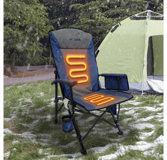 ExtremeHEAT Heated Camping Chair with 20000mAh Power Bank